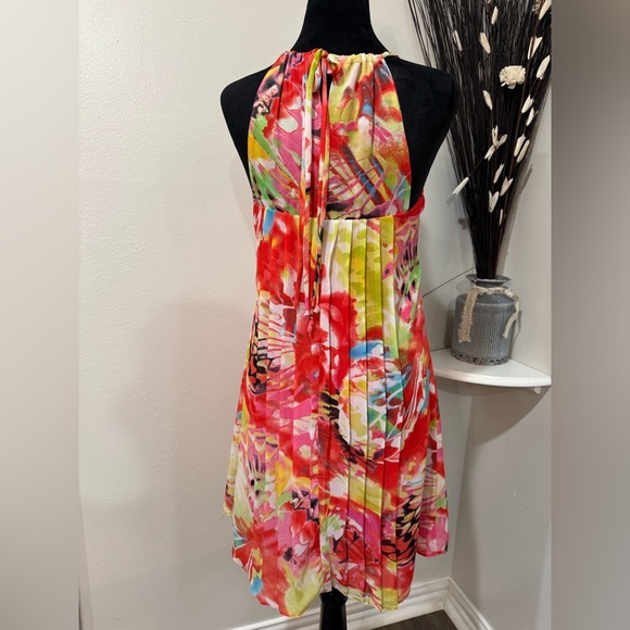 B. Darlin 70's Vibe women’s Halter Dress Beaded neckline Dress - Size 3/4 - Picture 4 of 10